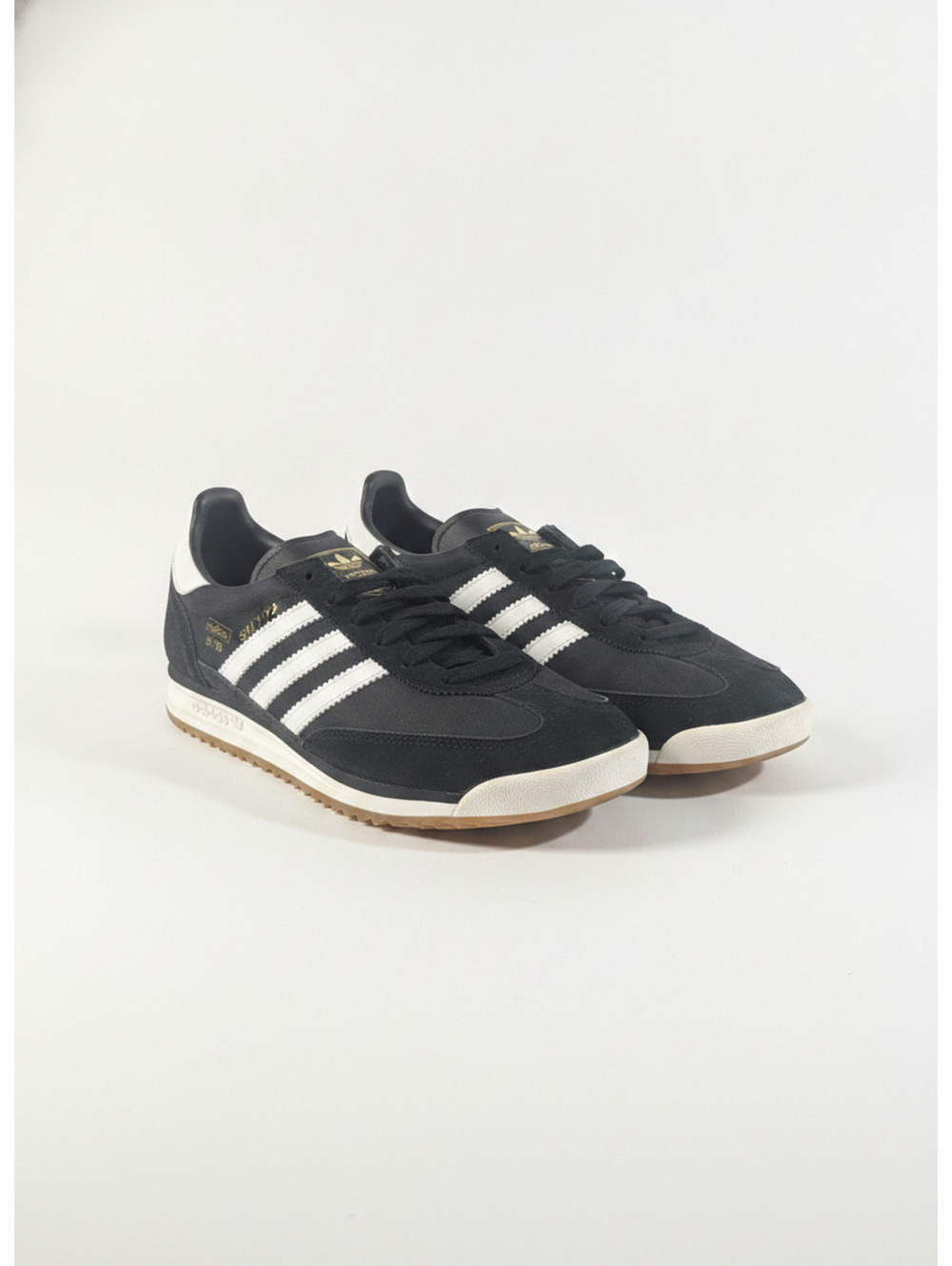 Adidas SL 72 Women's Black Sneakers with White Stripes Retro Classic Style Size